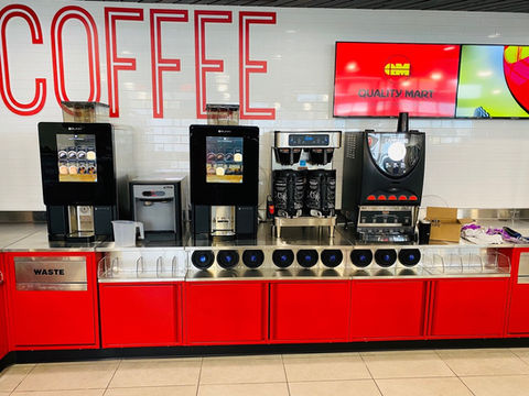 Commercial beverage station and dispensers